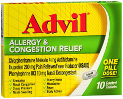 Advil Allergy & Congestion Relief Coated Tablets