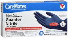 Caremates Nitrile Examination Gloves Berryblue Nitrile Medium