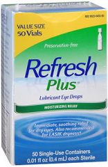 REFRESH Plus Lubricant Eye Drops Single-Use Containers 50 EA