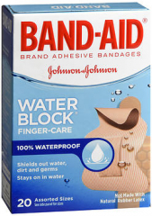 Band-Aid Water Block Finger-Care Adhesive Bandages Assorted Sizes