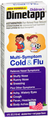Dimetapp Children's Multi-Symptom Cold & Flu Liquid Red Grape Flavor
