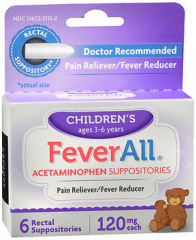 FeverAll Children's Acetaminophen Suppositories