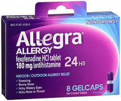Allegra Allergy 24 Hr Gelcaps 8 CP