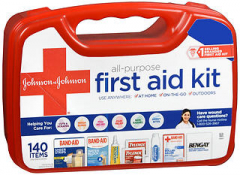 Johnson & Johnson All Purpose First Aid Kit 125 Items