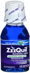 ZzzQuil Nighttime Sleep-Aid Liquid Alcohol Free Soothing Mango Berry