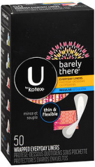 U by Kotex Barely There Wrapped Everyday Liners