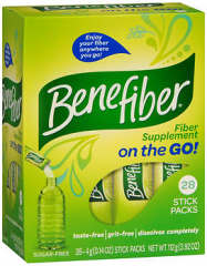 Benefiber Fiber Supplement On the Go! Stick Packs