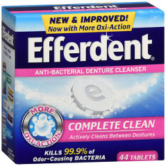 Efferdent Anti-Bacterial Denture Cleanser Tablets 44 TB