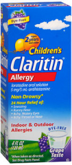 Claritin Children's Allergy Non-Drowsy Oral Solution Grape