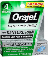 Orajel Instant Pain Relief Gel Refreshing Mint Flavor