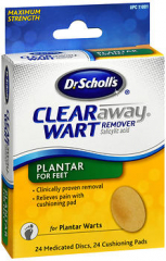 Dr. Scholl's Clear Away Wart Remover Pads Plantar for Feet