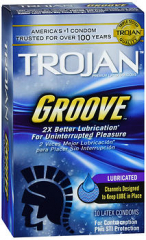 Trojan Groove Premium Latex Condoms
