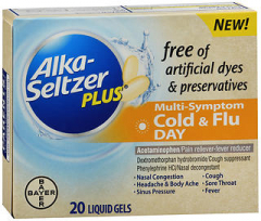 Alka Seltzer Plus Cold & Flu Day Liquid Gels