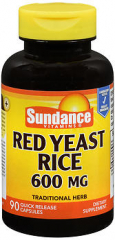 Sundance Red Yeast Rice 600 mg Quick Release Capsules