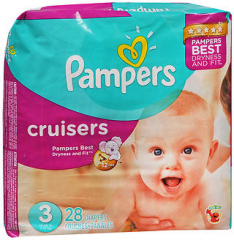 Pampers Cruisers Diapers Size 3 16-28 lb