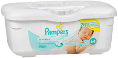 Pampers Wipes Sensitive 64 EA
