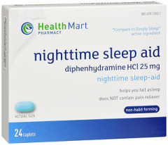 Health Mart Pharmacy 25 mg Nighttime Sleep Aid Caplets
