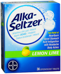 Alka-Seltzer Effervescent Tablets Lemon Lime