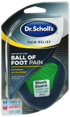 Dr. Scholl's Pain Relief Orthotics for Ball of Foot Pain Shock Guard