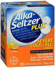 ALKA-SELTZ SVR COLD FLU TB 20