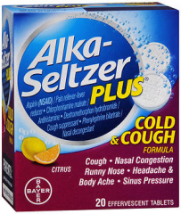 Alka-Seltzer Plus Cold & Cough Formula Effervescent Tablets Citrus