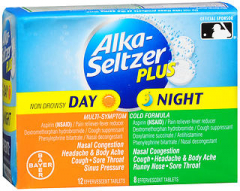 Alka-Seltzer Plus Day & Night Multi-Symptom Cold Formula Effervescent Tablets