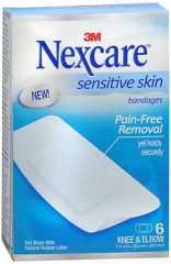 Nexcare Sensitive Skin Bandages Knee & Elbow