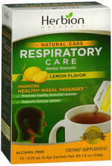 Herbion Naturals Natural Care Respiratory Care Herbal Granules Dietary Supplement Lemon Flavor