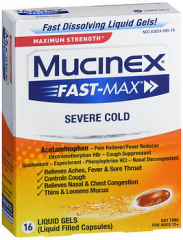 Mucinex Fast-Max Severe Cold Liquid Gels