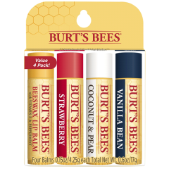 Burt's Bee Lip Balm Best of Burts 4 Pack