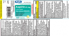 ASPIRIN 81MG LOW DOSE TB 120